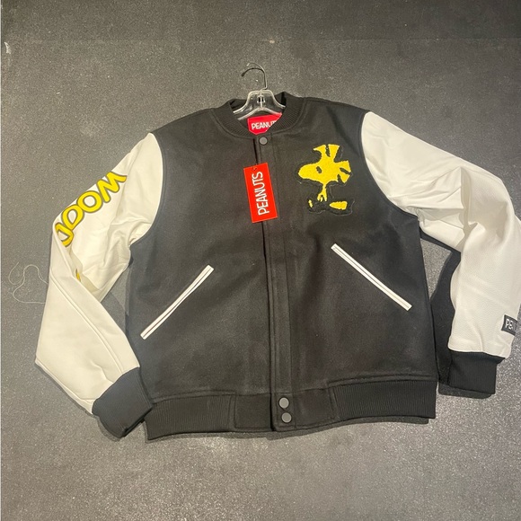 Peanuts Jackets & Coats Peanuts Varsity Jacket Poshmark